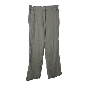 COS Women’s 100% Linen Relaxed Elasticated Straight Leg Pants size 6